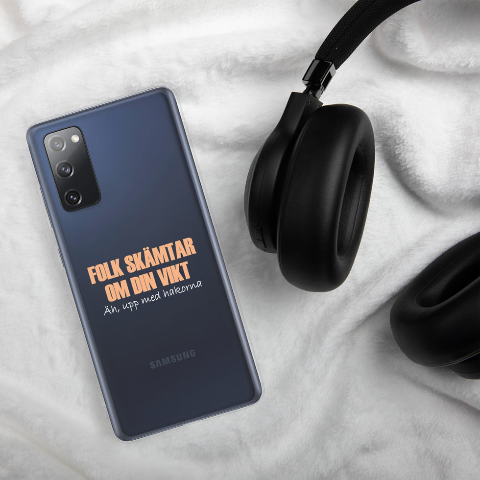 Miniatyrbild: Folk skämtar om din vikt - Genomskinlig - Mobilskal Samsung