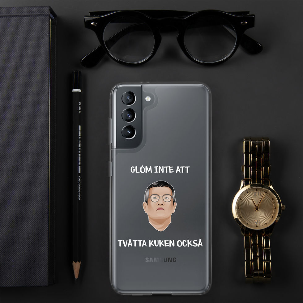 Miniatyrbild: Tegnell tvätta kuken - Genomskinlig - Mobilskal Samsung