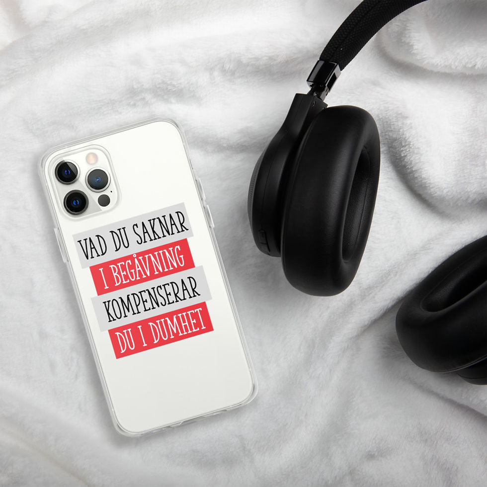 Miniatyrbild: Saknar begåvning - Genomskinlig - Mobilskal Iphone