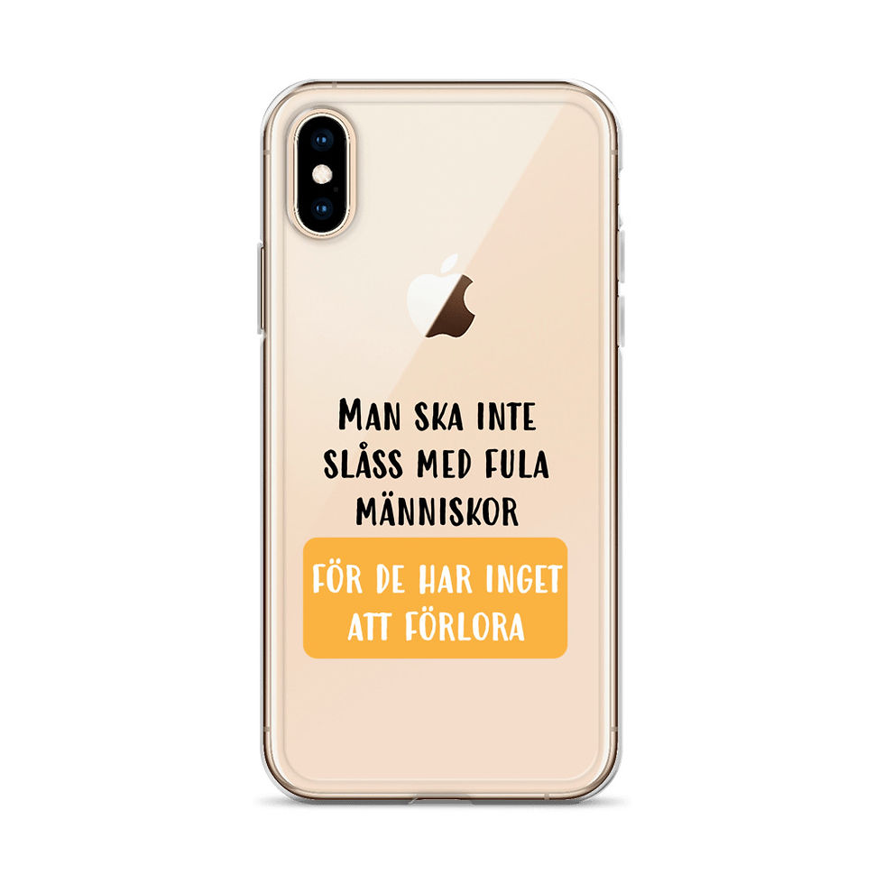 Miniatyrbild: Slåss med fula människor - Genomskinlig - Mobilskal Iphone