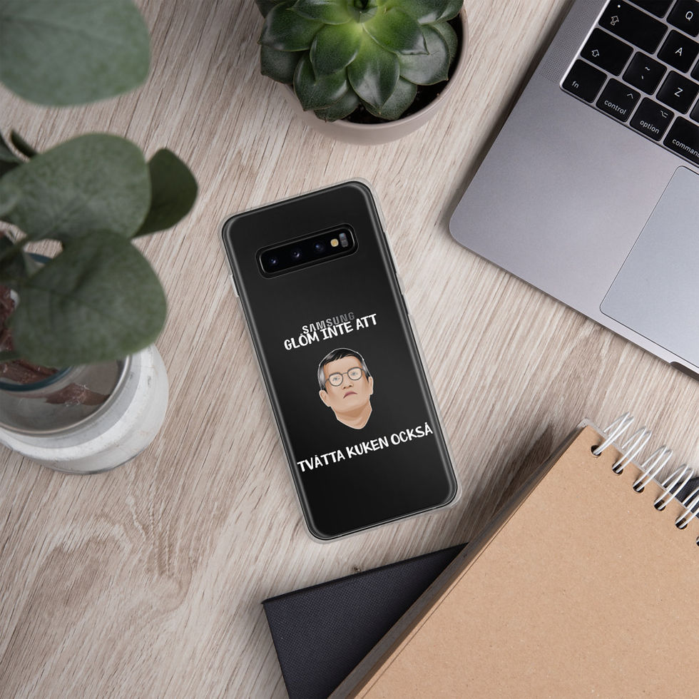 Miniatyrbild: Tegnell tvätta kuken - Genomskinlig - Mobilskal Samsung