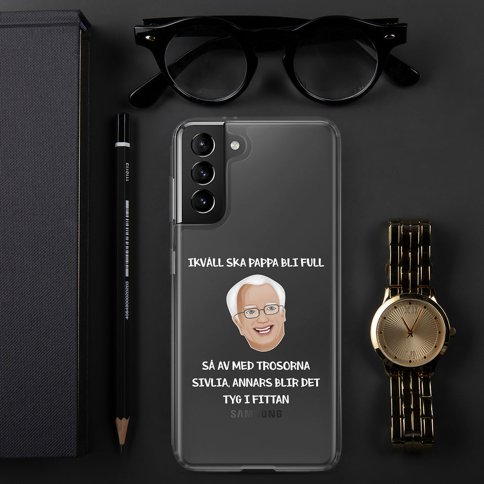 Miniatyrbild: Ikväll ska pappa bli full - Genomskinlig - Mobilskal Samsung