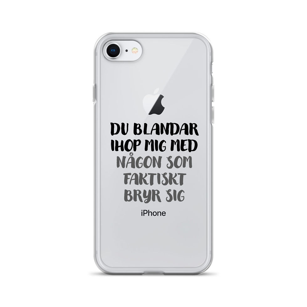 Miniatyrbild: Du blandar ihop mig - Genomskinlig - Mobilskal Iphone