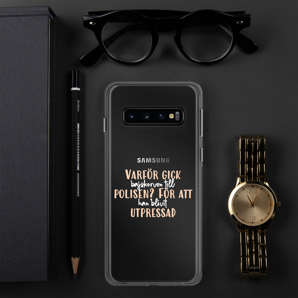 Miniatyrbild: Bajskorven som gick till polisen - Genomskinlig - Mobilskal Samsung