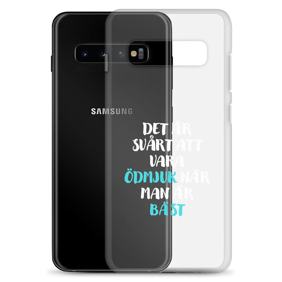Miniatyrbild: Svårt att vara ödmjuk - Genomskinlig - Mobilskal Samsung