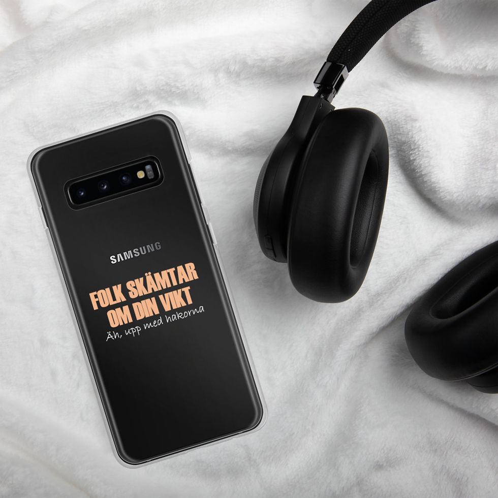 Miniatyrbild: Folk skämtar om din vikt - Genomskinlig - Mobilskal Samsung