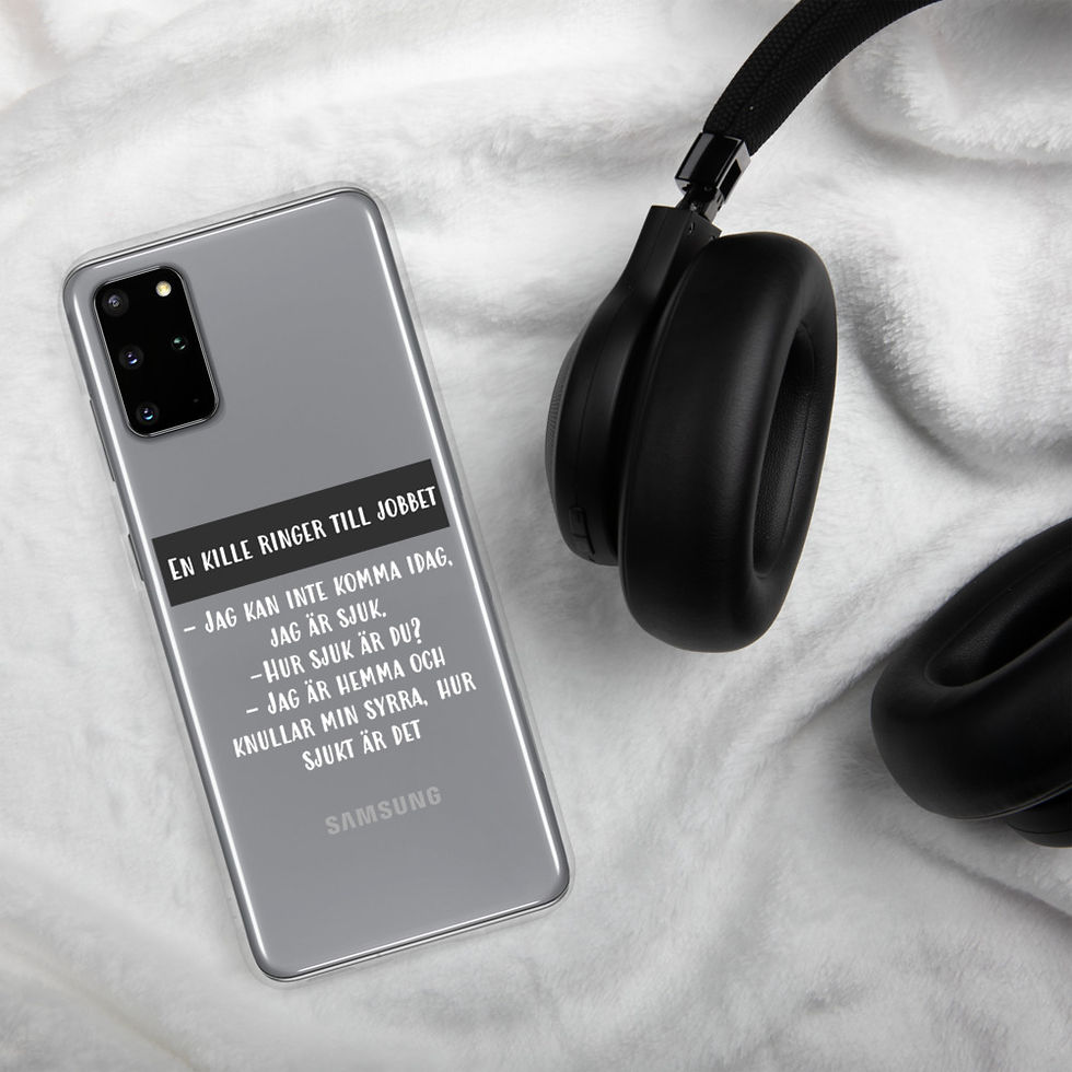 Miniatyrbild: Jag är sjuk - Genomskinlig - Mobilskal Samsung