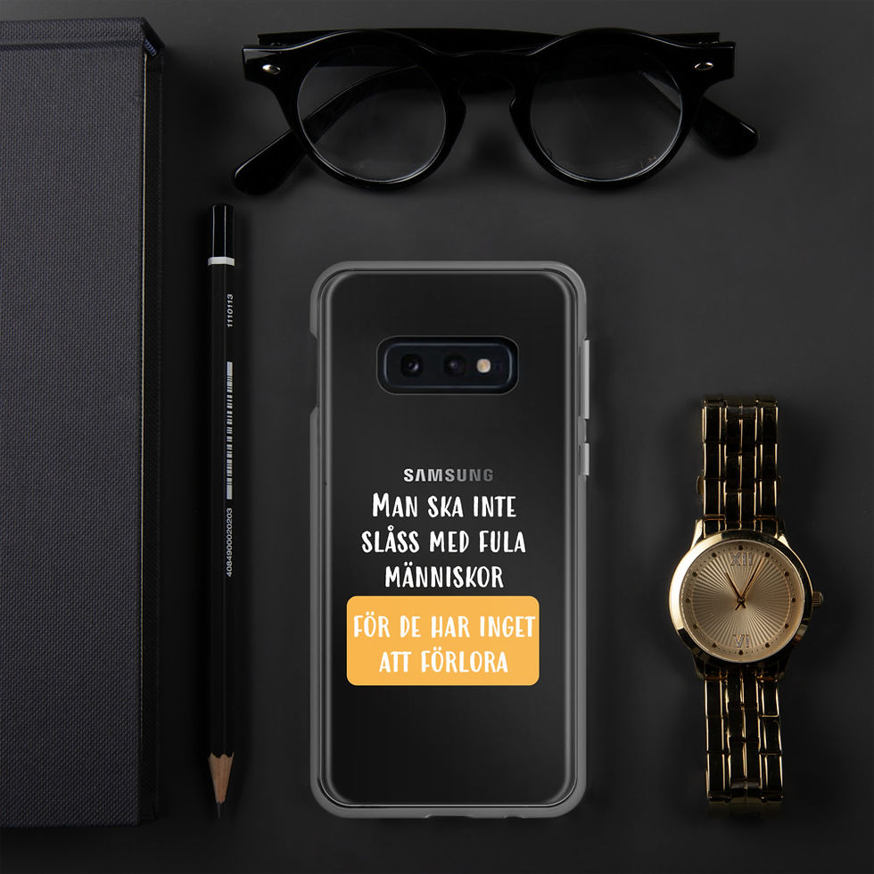 Miniatyrbild: Slåss med fula människor - Genomskinlig - Mobilskal Samsung