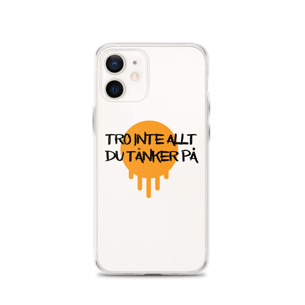 Miniatyrbild: Tro inte allt du tänker på - Genomskinlig - Mobilskal Iphone