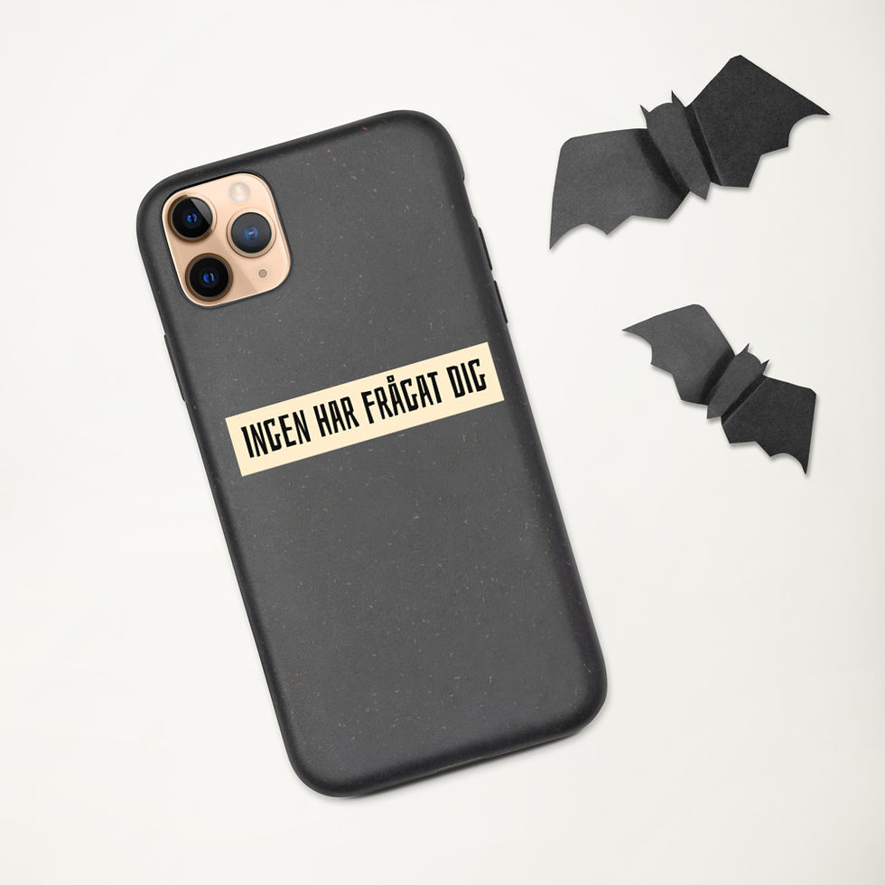 Miniatyrbild: Ingen har frågat dig - Mörk färg - Mobilskal Iphone