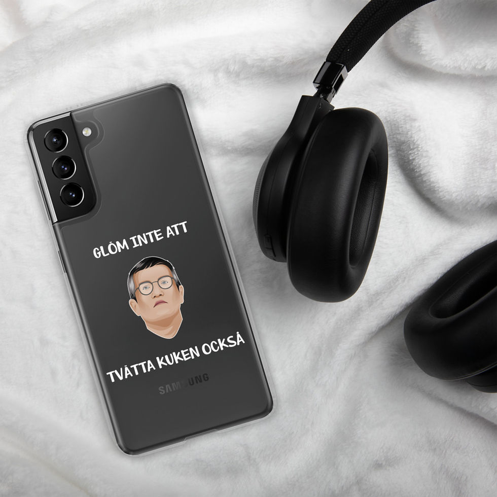 Miniatyrbild: Tegnell tvätta kuken - Genomskinlig - Mobilskal Samsung