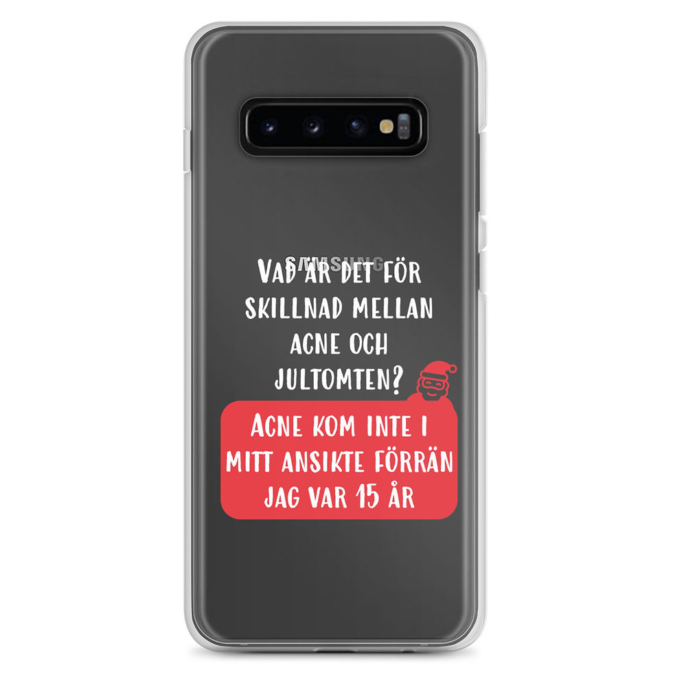 Miniatyrbild: Acne och jultomten - Genomskinlig - Mobilskal Samsung