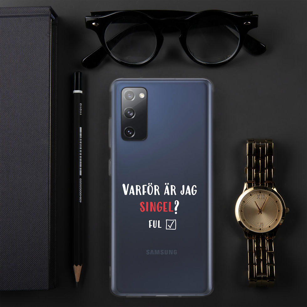 Miniatyrbild: Varför är jag singel? - Genomskinlig - Mobilskal Samsung