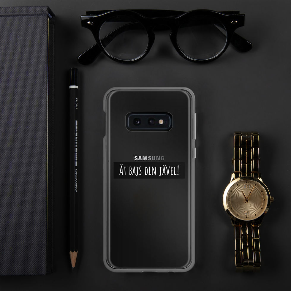 Miniatyrbild: Ät bajs din jävel! - Genomskinlig - Mobilskal Samsung