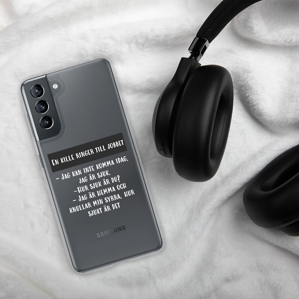 Miniatyrbild: Jag är sjuk - Genomskinlig - Mobilskal Samsung