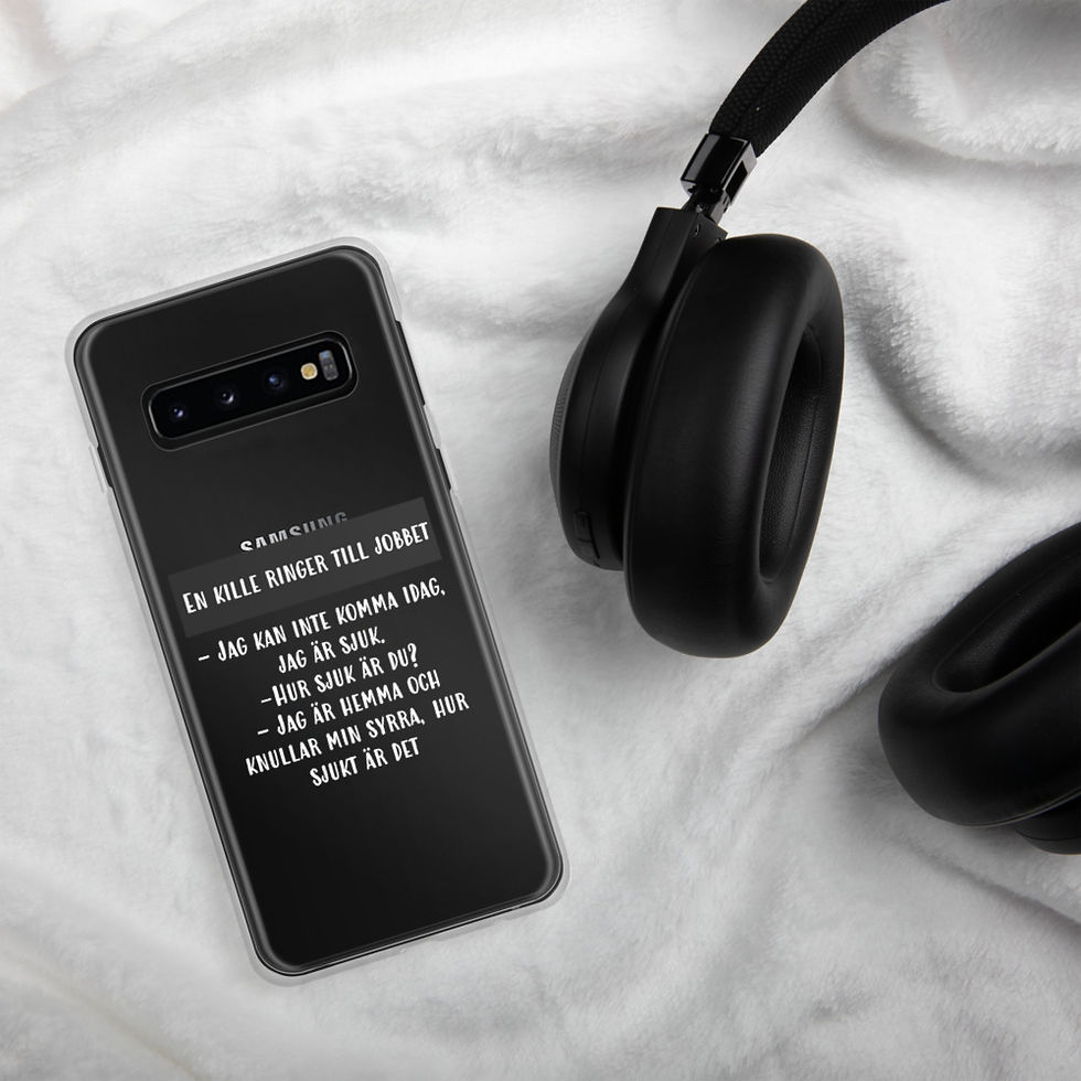 Miniatyrbild: Jag är sjuk - Genomskinlig - Mobilskal Samsung