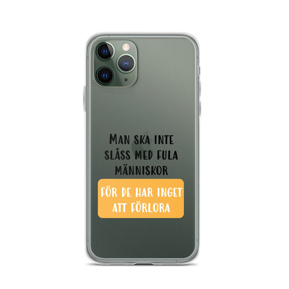 Miniatyrbild: Slåss med fula människor - Genomskinlig - Mobilskal Iphone