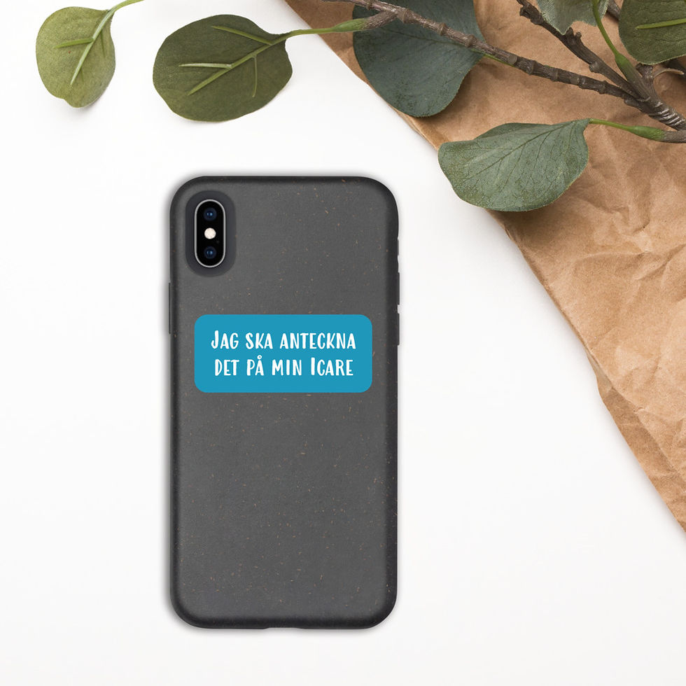 Miniatyrbild: Anteckna det på min Icare - Mörk färg - Mobilskal Iphone