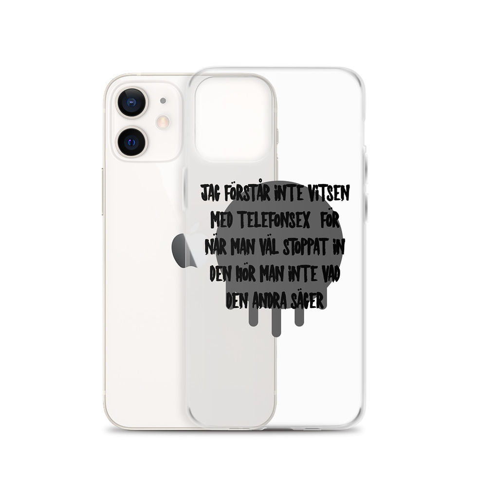 Miniatyrbild: Vitsen med telefonsex - Genomskinlig - Mobilskal Iphone