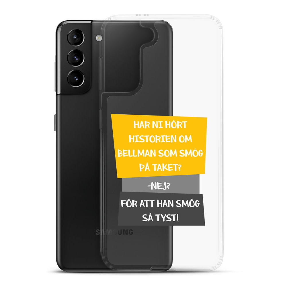 Miniatyrbild: Bellman som smög på taket - Genomskinlig - Mobilskal Samsung