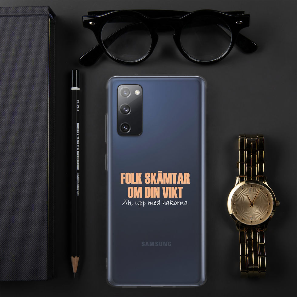 Miniatyrbild: Folk skämtar om din vikt - Genomskinlig - Mobilskal Samsung