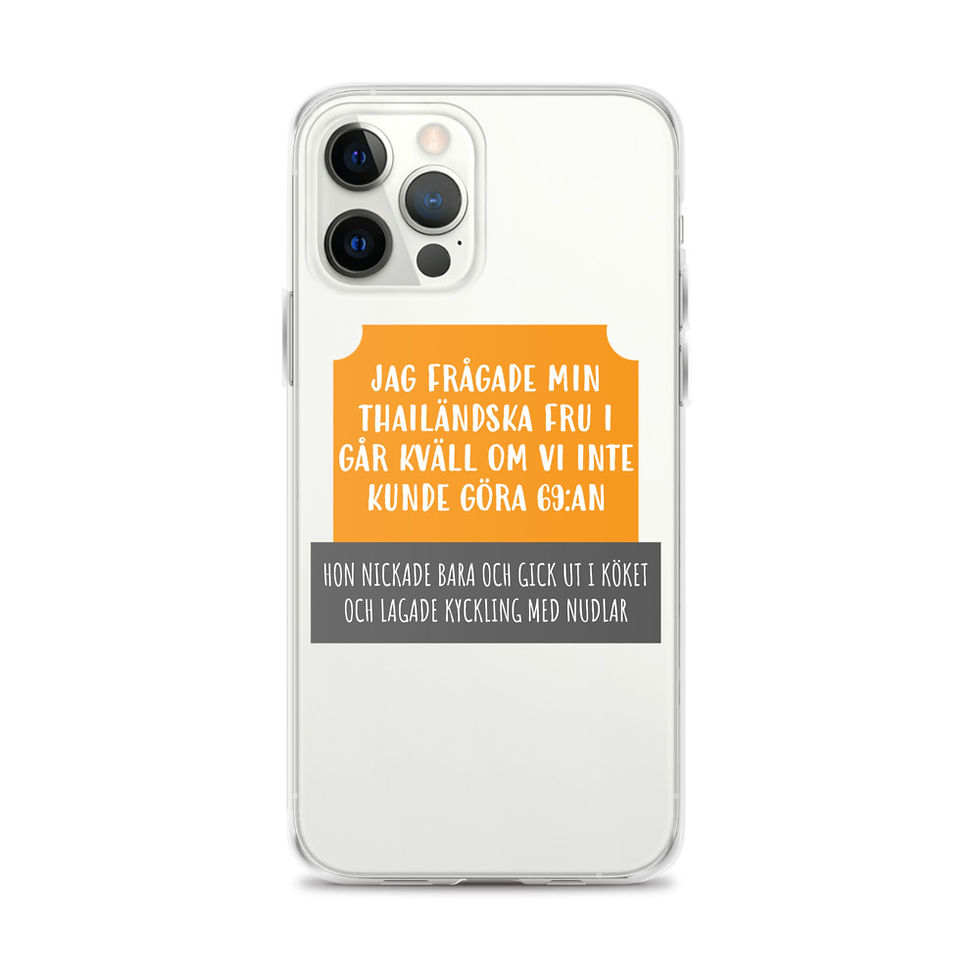 Miniatyrbild: Thailändska frun och 69an - Genomskinlig - Mobilskal Iphone