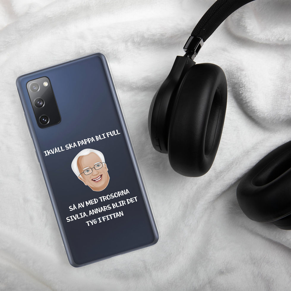 Miniatyrbild: Ikväll ska pappa bli full - Genomskinlig - Mobilskal Samsung
