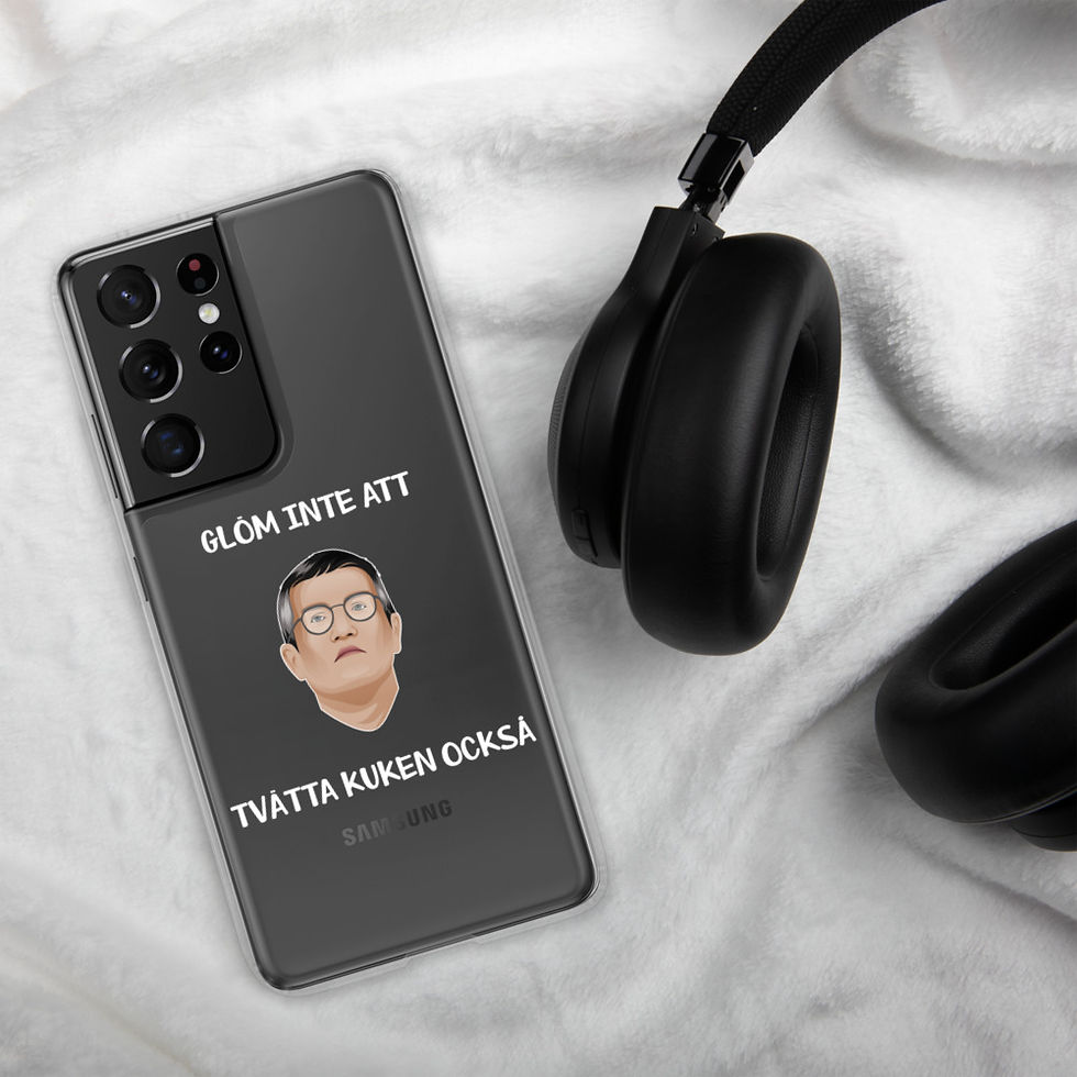 Miniatyrbild: Tegnell tvätta kuken - Genomskinlig - Mobilskal Samsung