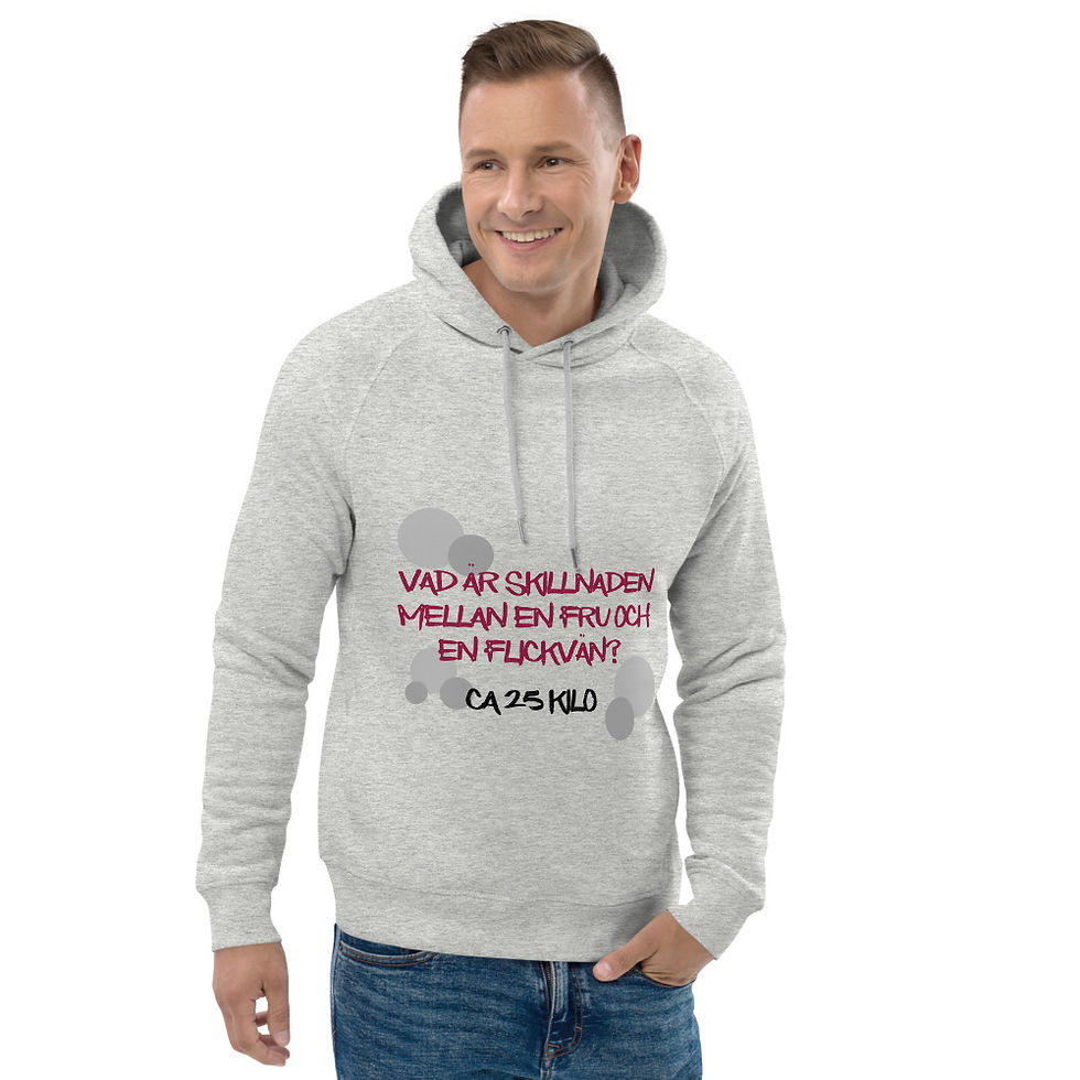 Miniatyrbild: Skillnaden mellan en fru och en flickvän - Ljusa färger - Hoodie