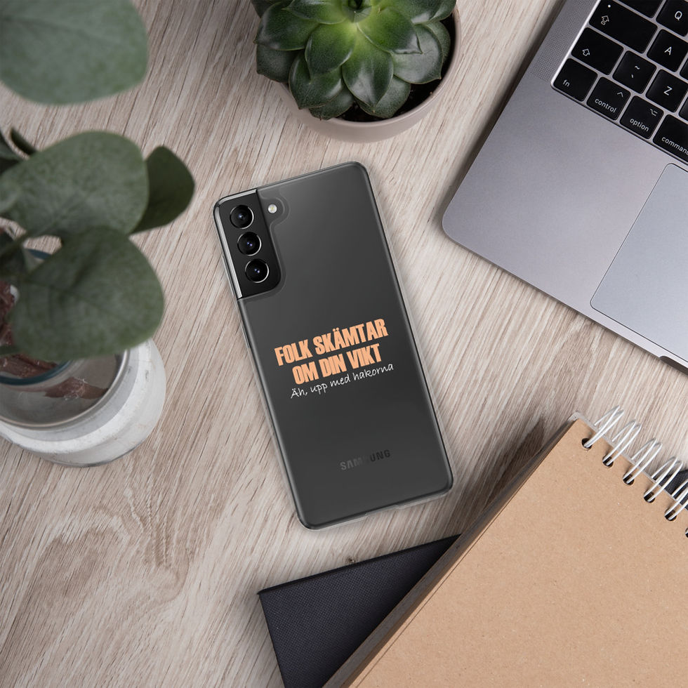 Miniatyrbild: Folk skämtar om din vikt - Genomskinlig - Mobilskal Samsung
