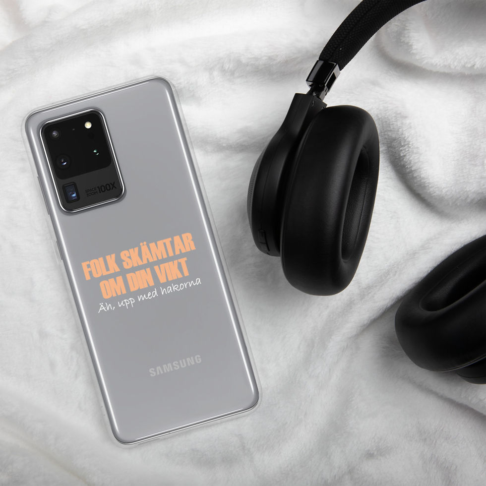 Miniatyrbild: Folk skämtar om din vikt - Genomskinlig - Mobilskal Samsung