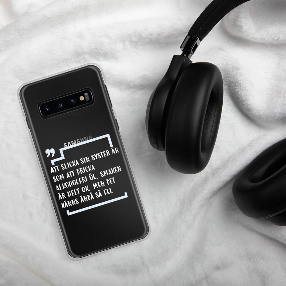 Miniatyrbild: Att slicka sin syster - Genomskinlig - Mobilskal Samsung