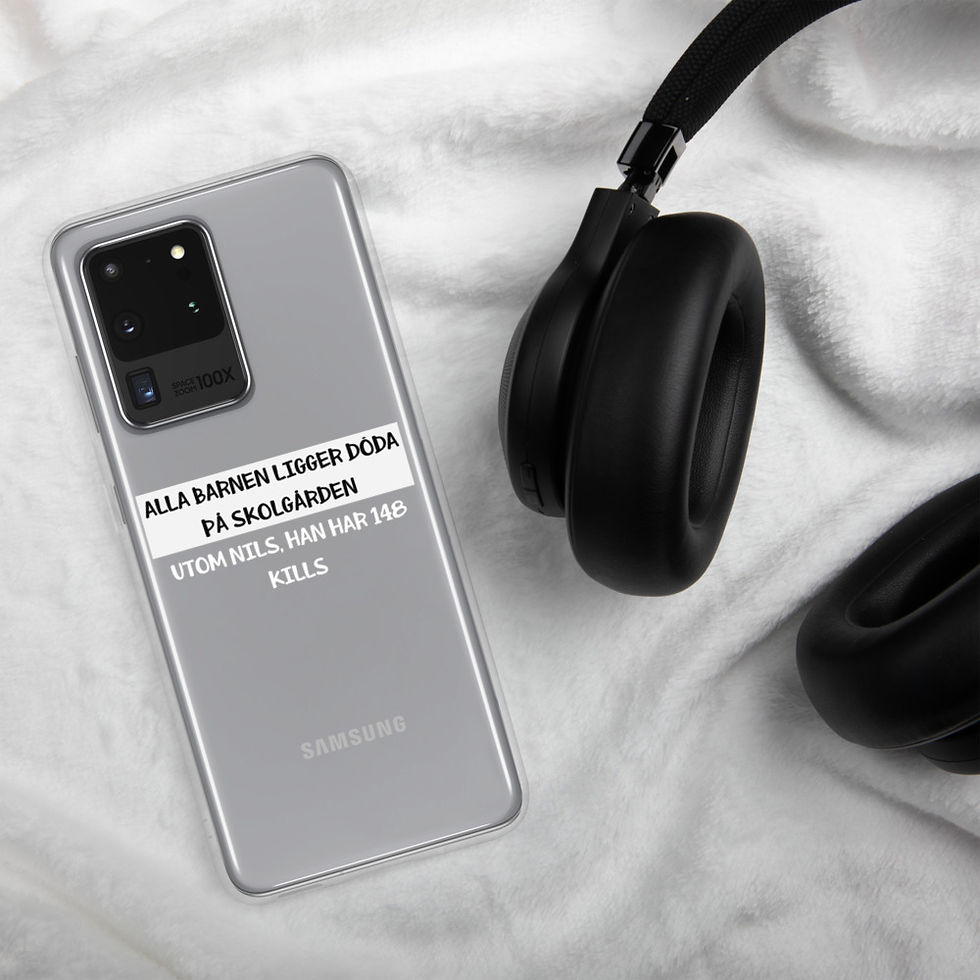 Miniatyrbild: Döda på skolgården - Genomskinlig - Mobilskal Samsung