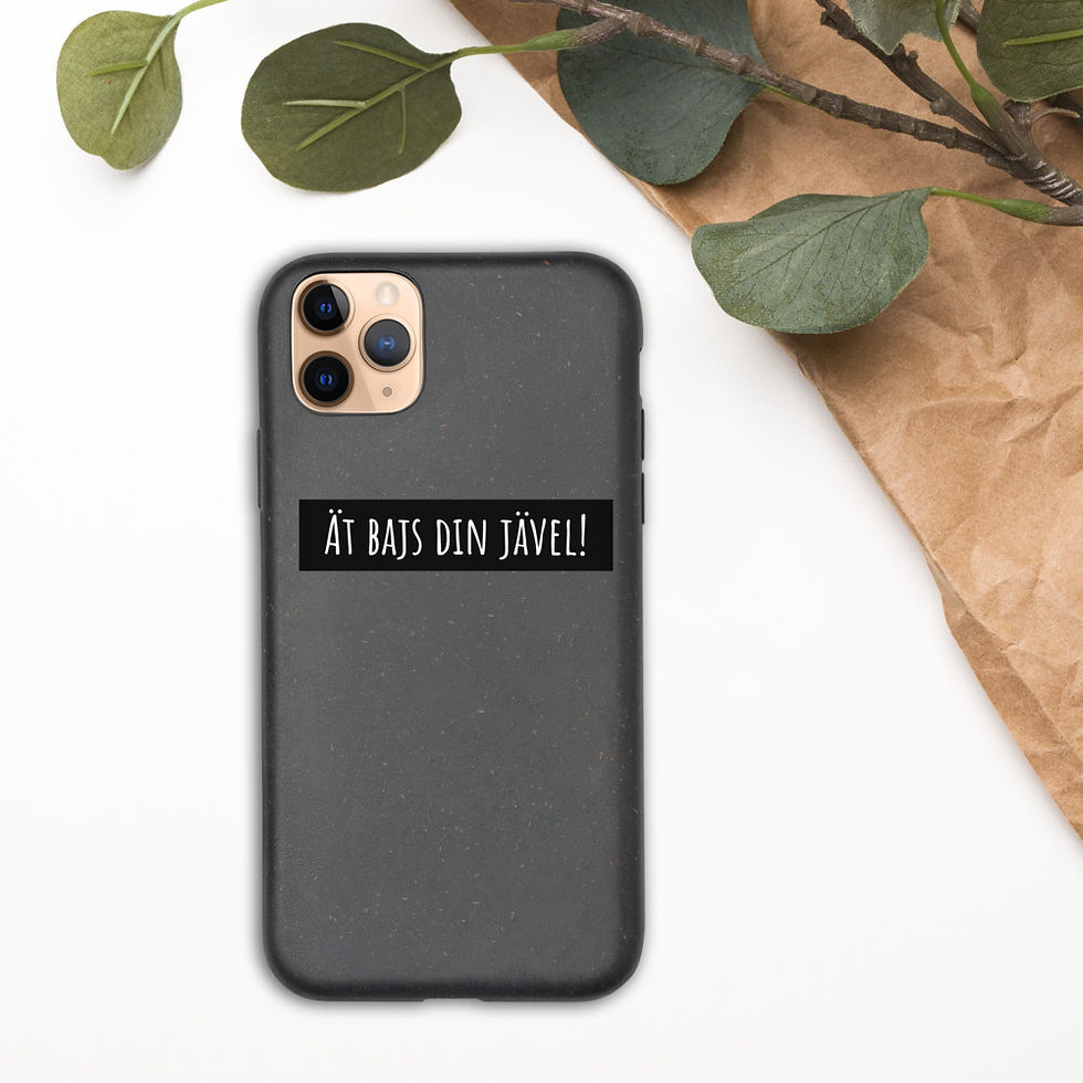 Miniatyrbild: Ät bajs din jävel! - Mörk färg - Mobilskal Iphone