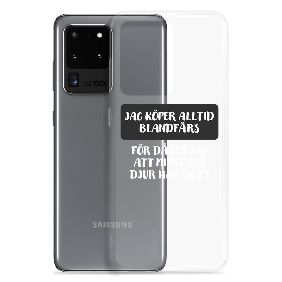 Miniatyrbild: Köper alltid blandfärs - Genomskinlig - Mobilskal Samsung