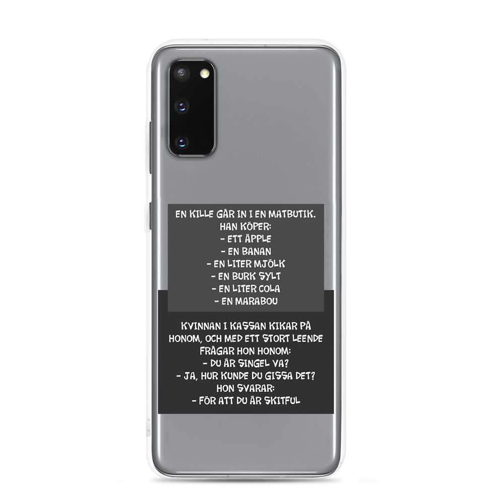 Miniatyrbild: Du är singel va? - Genomskinlig - Mobilskal Samsung