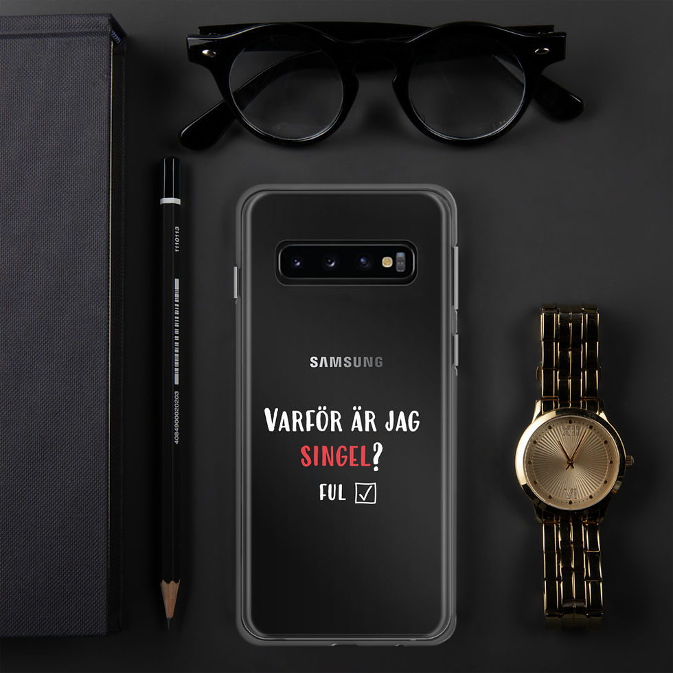 Miniatyrbild: Varför är jag singel? - Genomskinlig - Mobilskal Samsung