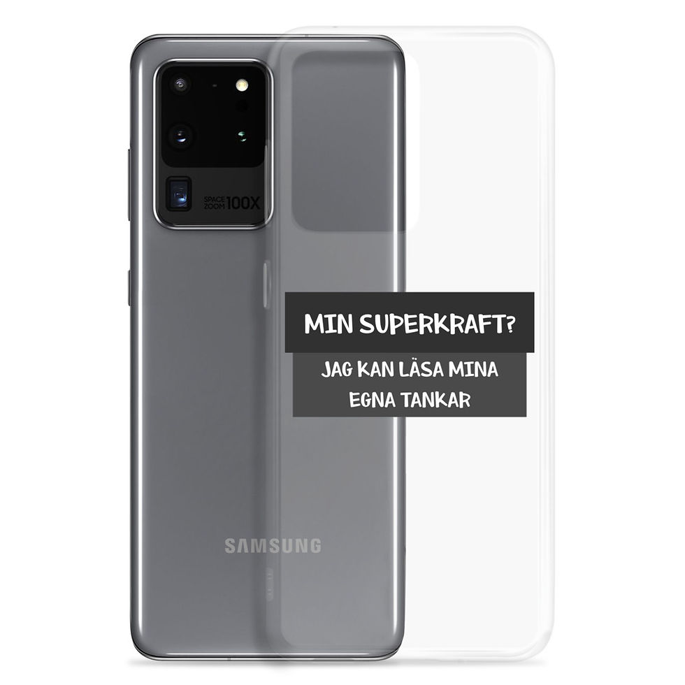 Miniatyrbild: Min superkraft? - Genomskinlig - Mobilskal Samsung