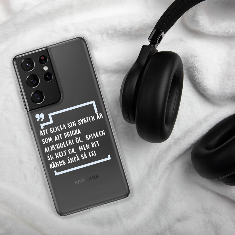 Miniatyrbild: Att slicka sin syster - Genomskinlig - Mobilskal Samsung