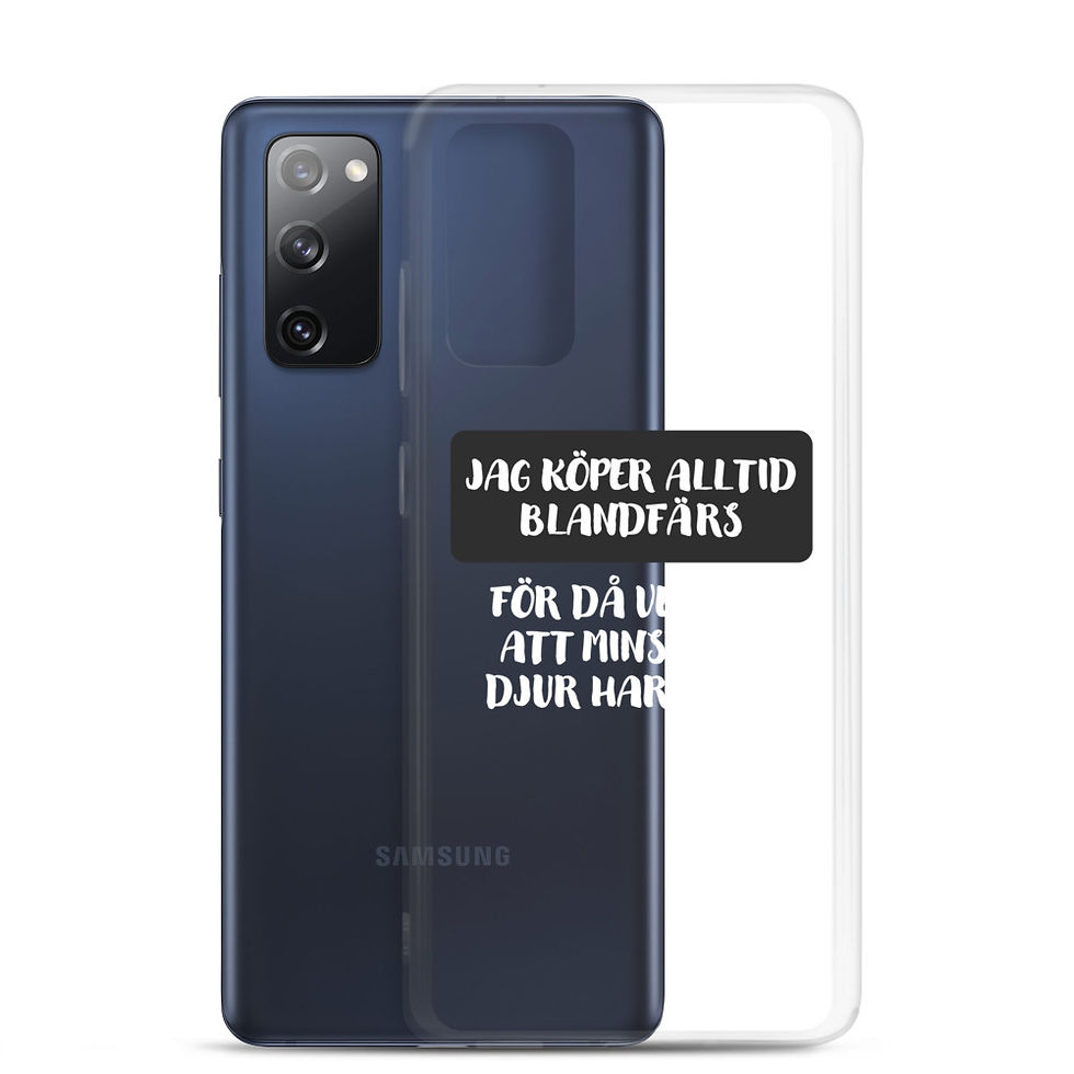 Miniatyrbild: Köper alltid blandfärs - Genomskinlig - Mobilskal Samsung