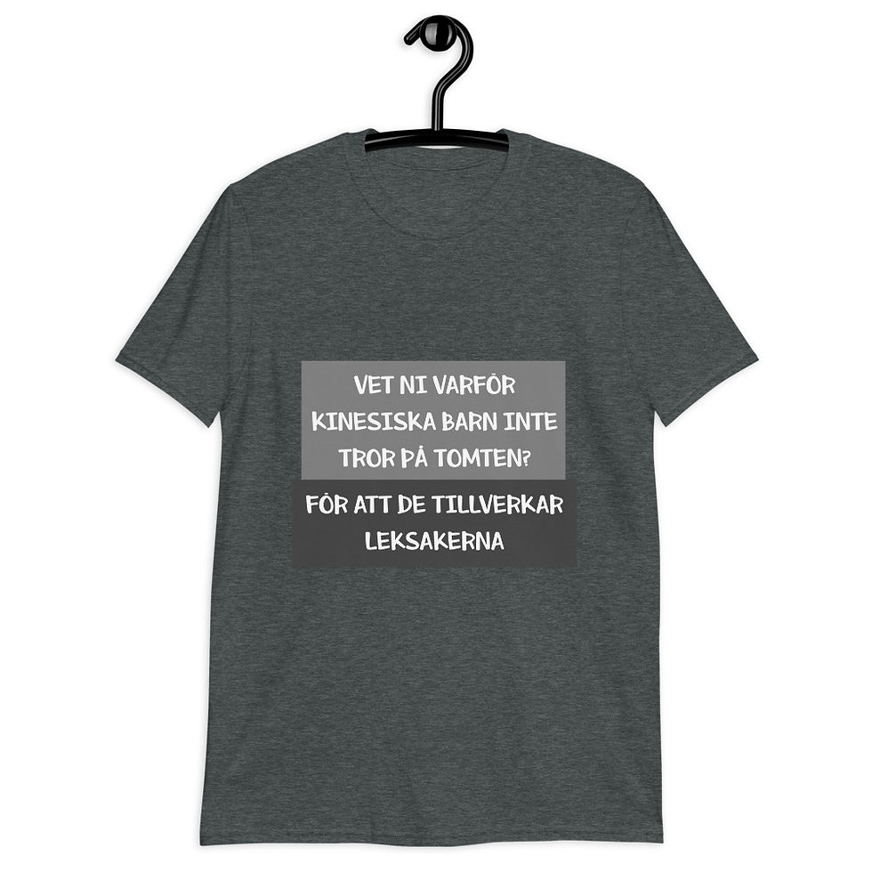 Miniatyrbild: Kinesiska barn och tomten - Blandade färger - T-Shirt
