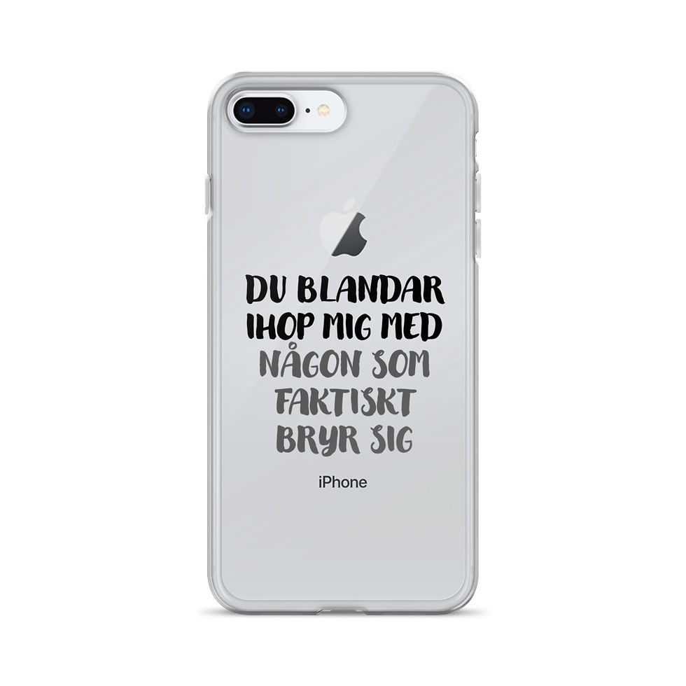 Miniatyrbild: Du blandar ihop mig - Genomskinlig - Mobilskal Iphone