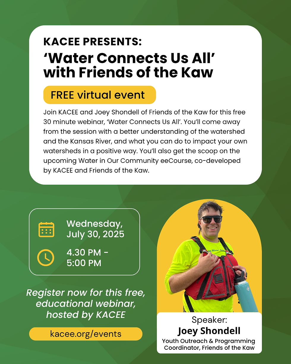 'Water Connects Us All' with Friends of the Kaw
