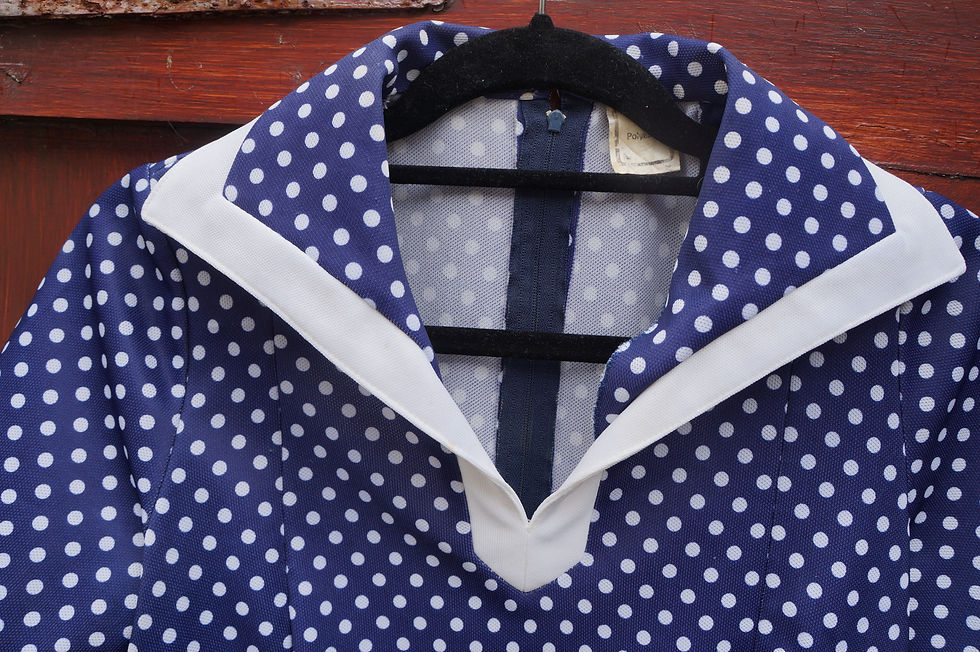 Thumbnail: Vintage Polka Dot Casual Dress
