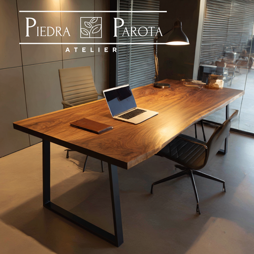 Escritorio Parota Orgánico | Piedra Y Parota