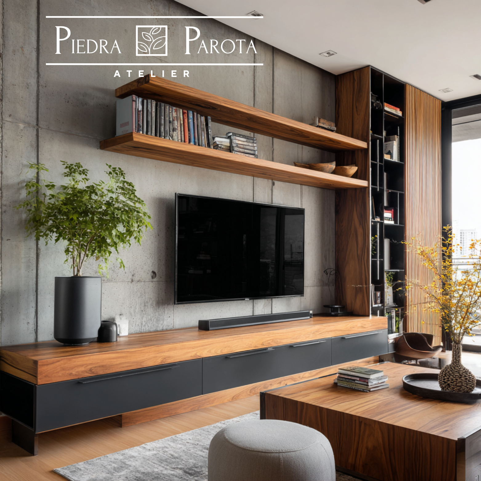 Mueble TV Parota
