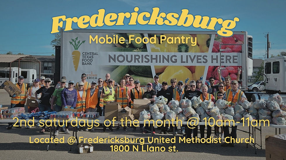 Fredericksburg Mobile Food Pantry | Dispense de Alimentos Móvil de Fredericksburg