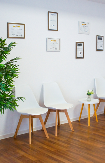 Wartebereich bei Beauty Experts in Speyer