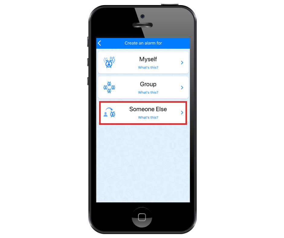 How to send an alarm to someone’s phone?