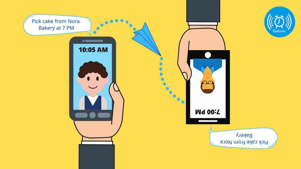 How to send an alarm to someone’s phone?
